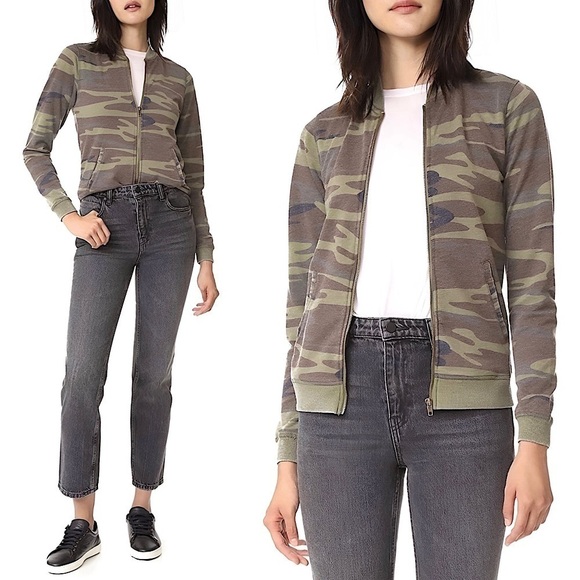 Z Supply The Camo Bomber Jacket - Picture 1 of 11